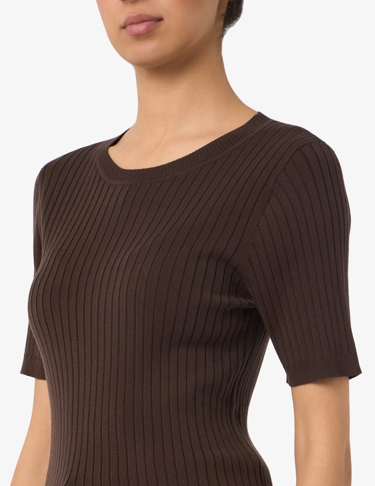 rinascente Sandro Ferrone Ribbed tencel silk jumper