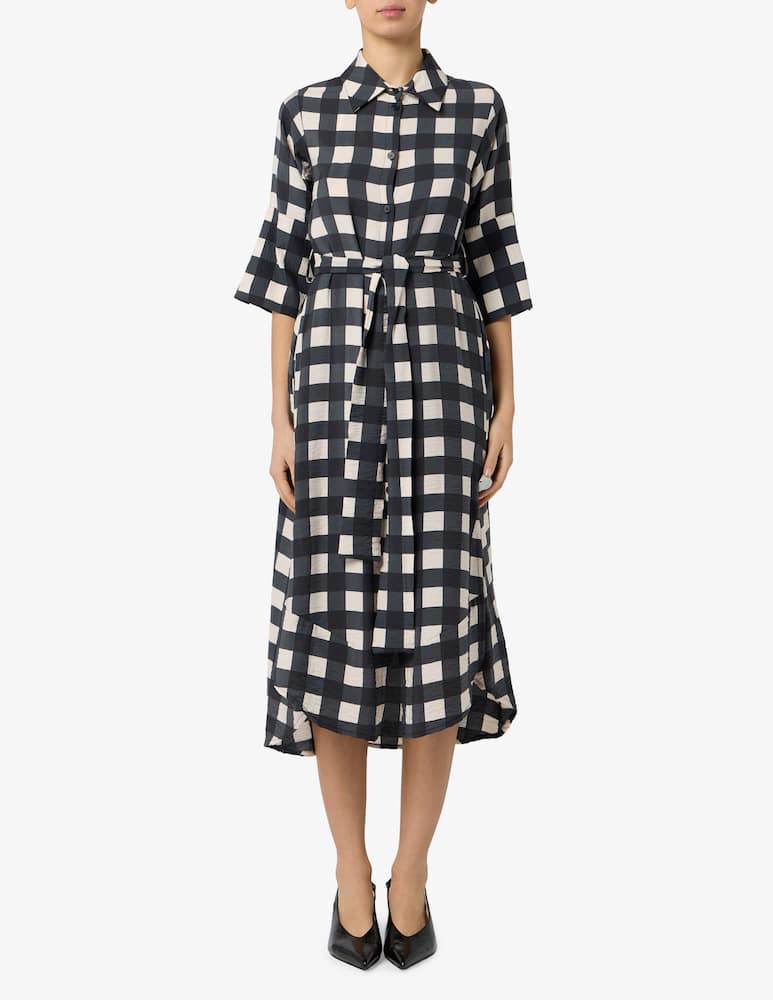 rinascente Sandro Ferrone Abito chemisier a quadri