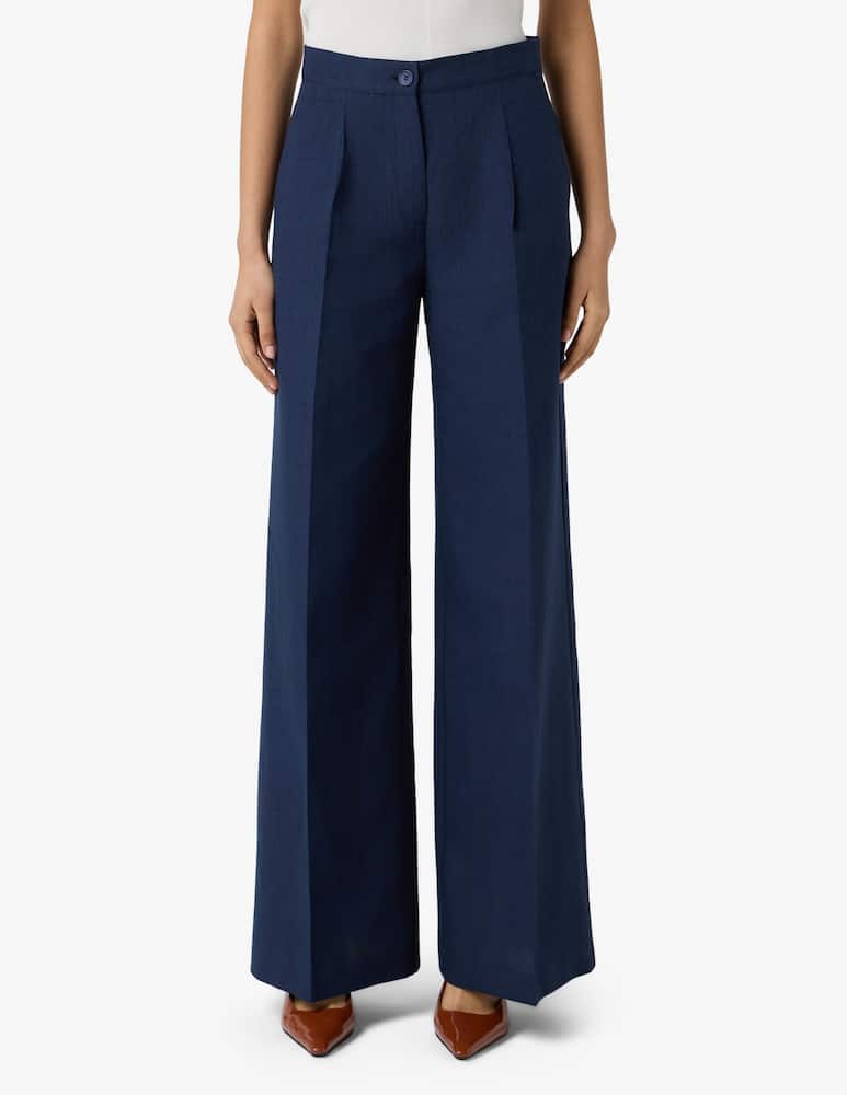 rinascente Sandro Ferrone Pantaloni a gamba larga in misto lino