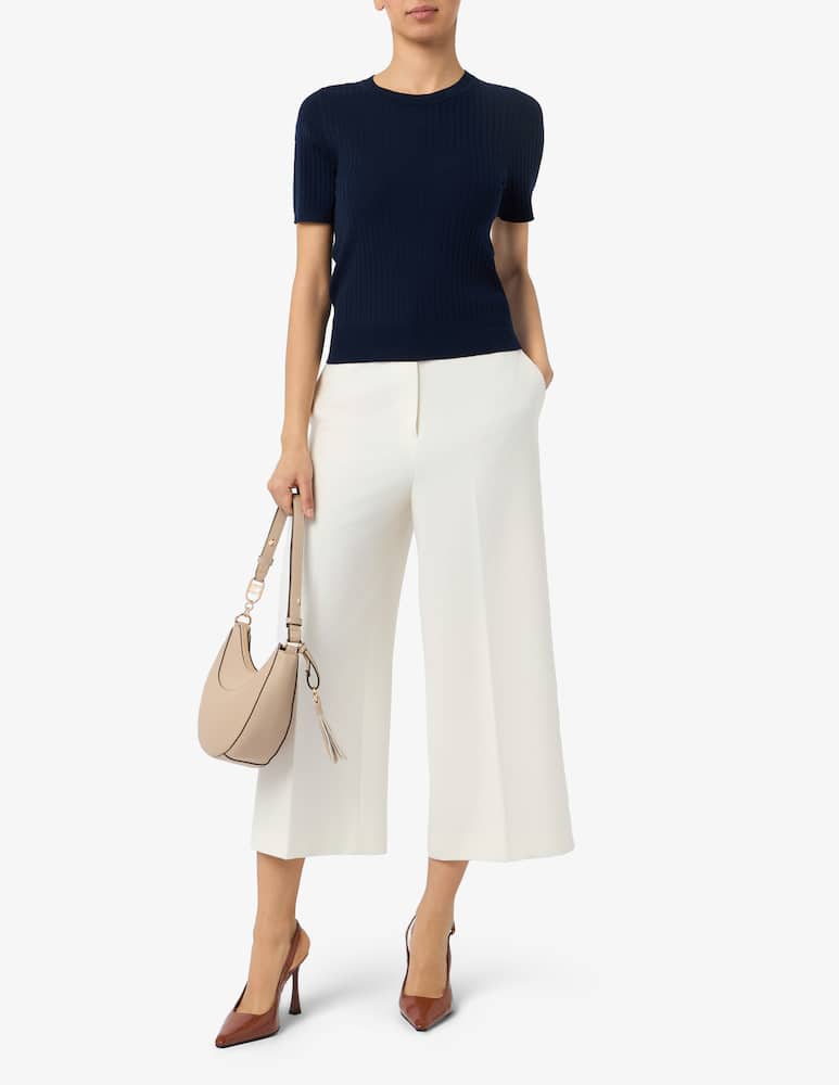 rinascente Sandro Ferrone Maglia girocollo in tencel seta