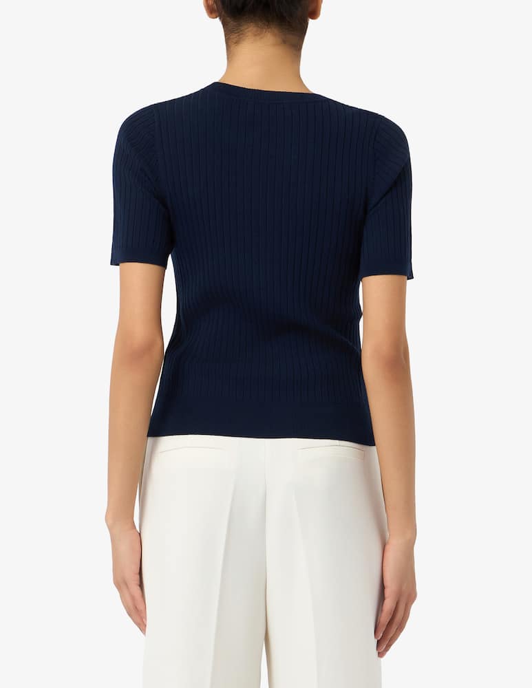 rinascente Sandro Ferrone Maglia girocollo in tencel seta