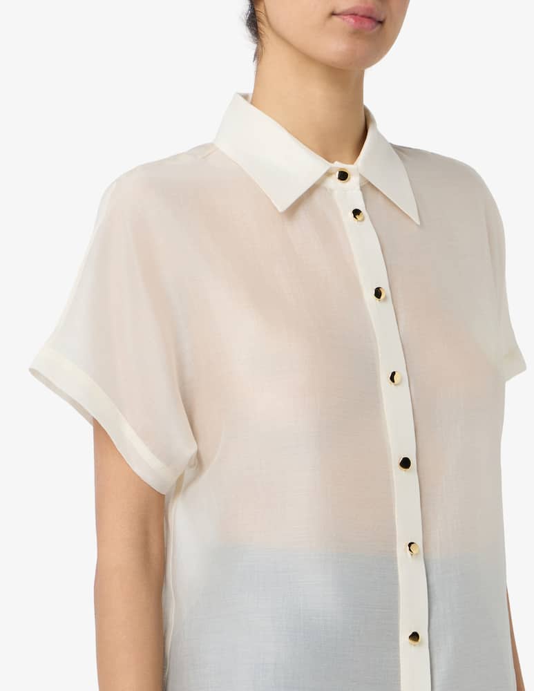 Sandro Ferrone Shirt with contrast buttons - picture 4 Sandro Ferrone Shirt with contrast buttons - picture 4