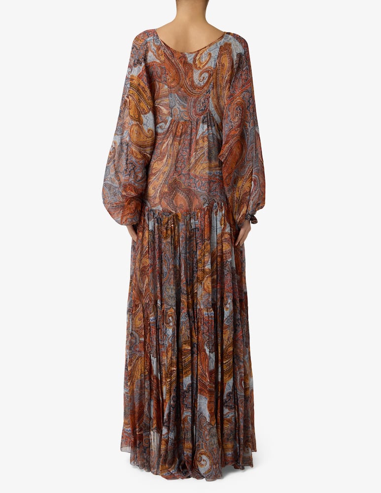 rinascente Sandro Ferrone Abito lungo paisley