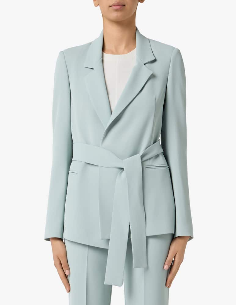 Sandro Ferrone Belted cady blazer - picture 1 Sandro Ferrone Belted cady blazer - picture 1