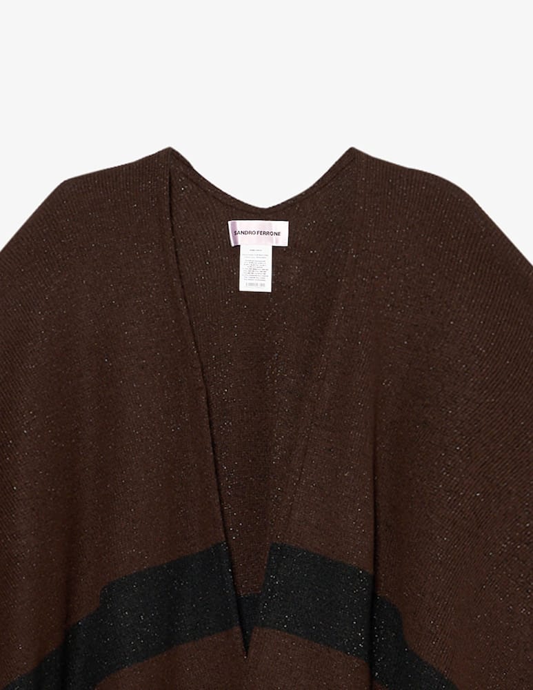 rinascente Sandro Ferrone Poncho in maglia lurex