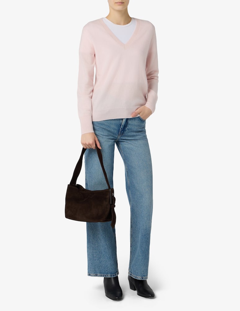rinascente Sandro Ferrone Suede shoulder bag