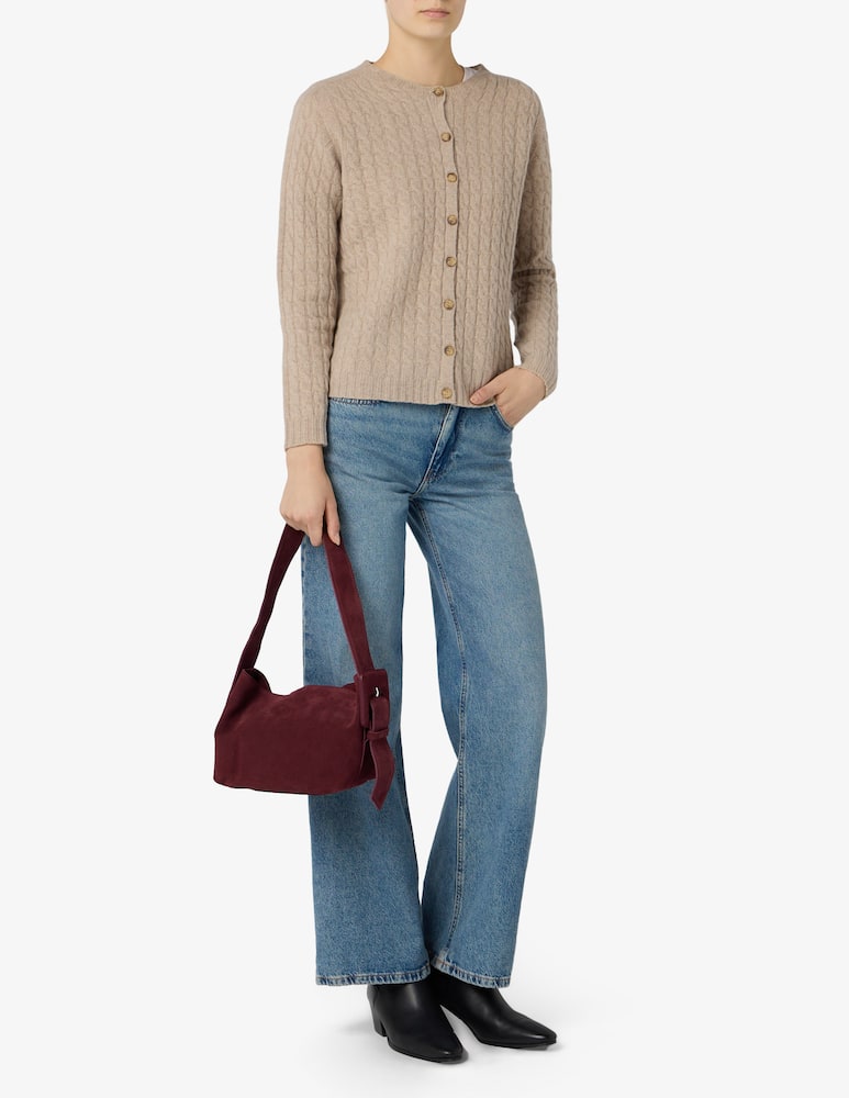 rinascente Sandro Ferrone Suede shoulder bag