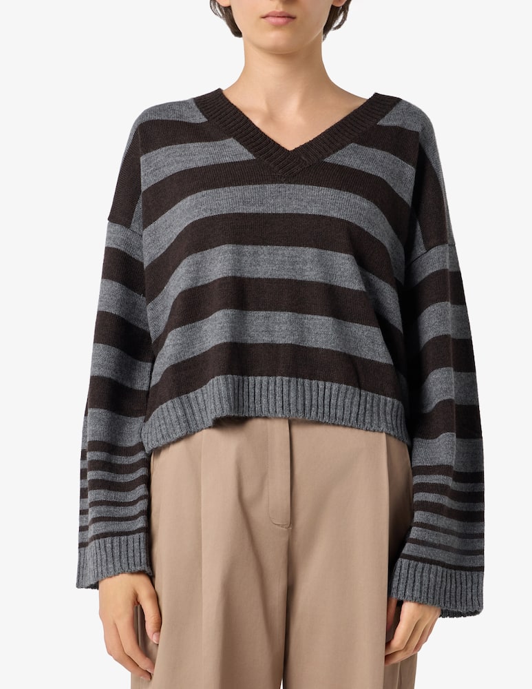 rinascente Sandro Ferrone Maglione rigato in misto lana