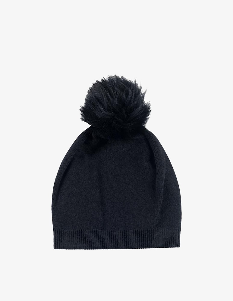 Sandro Ferrone Cappello in misto cachemire con pon pon - immagine 1 Sandro Ferrone Cappello in misto cachemire con pon pon - immagine 1