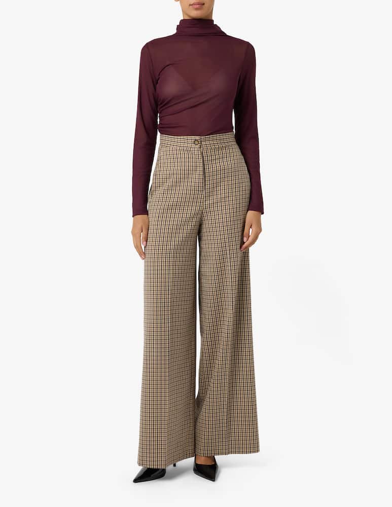 Sandro Ferrone Checked palazzo trousers - picture 1 Sandro Ferrone Checked palazzo trousers - picture 1
