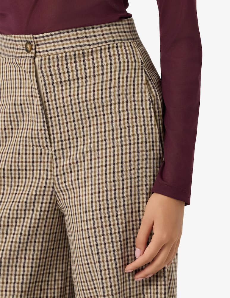 Sandro Ferrone Checked palazzo trousers - picture 4 Sandro Ferrone Checked palazzo trousers - picture 4