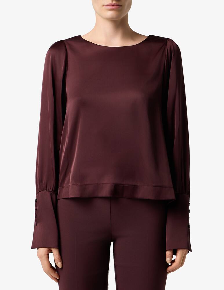 Sandro Ferrone Blusa in satin - immagine 1 Sandro Ferrone Blusa in satin - immagine 1