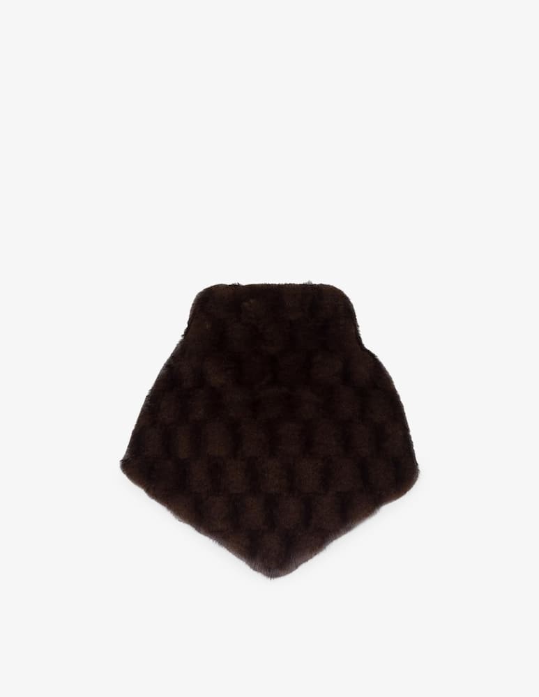 rinascente Sandro Ferrone Faux fur bandana scarf