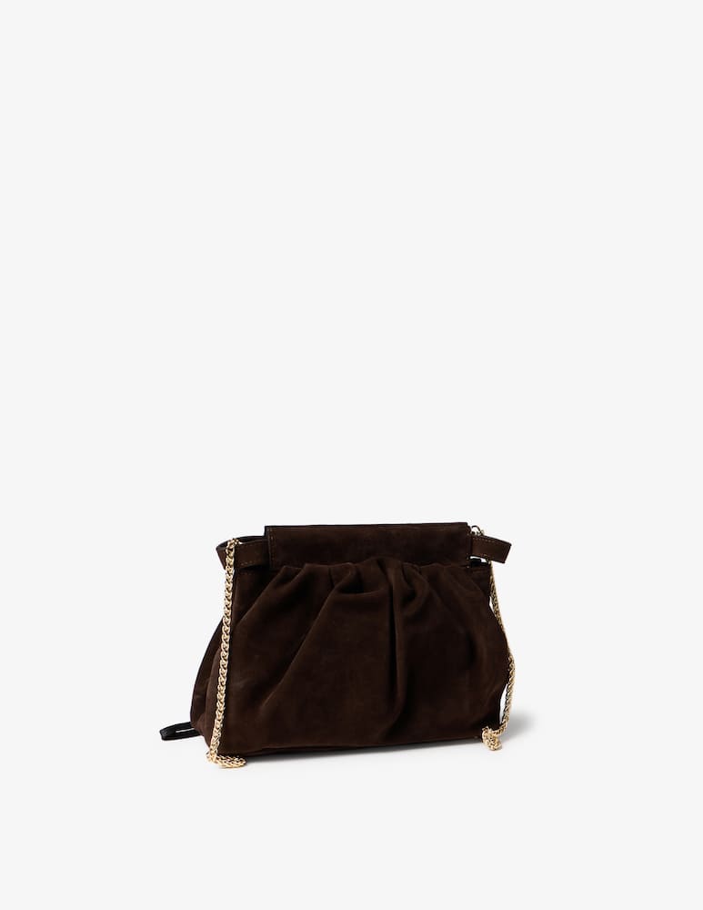 rinascente Sandro Ferrone Suede criossbody bag