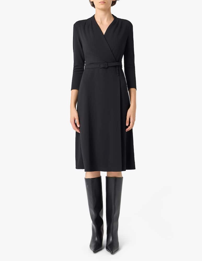 rinascente Sandro Ferrone Jersey crepe wrap dress