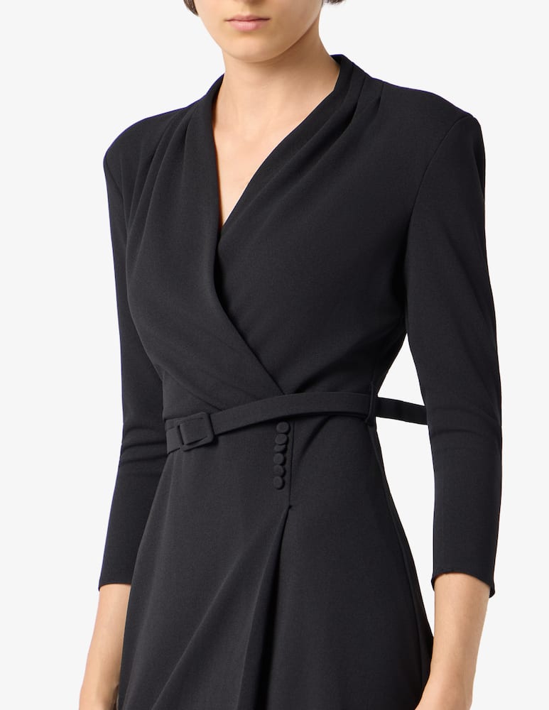 rinascente Sandro Ferrone Jersey crepe wrap dress