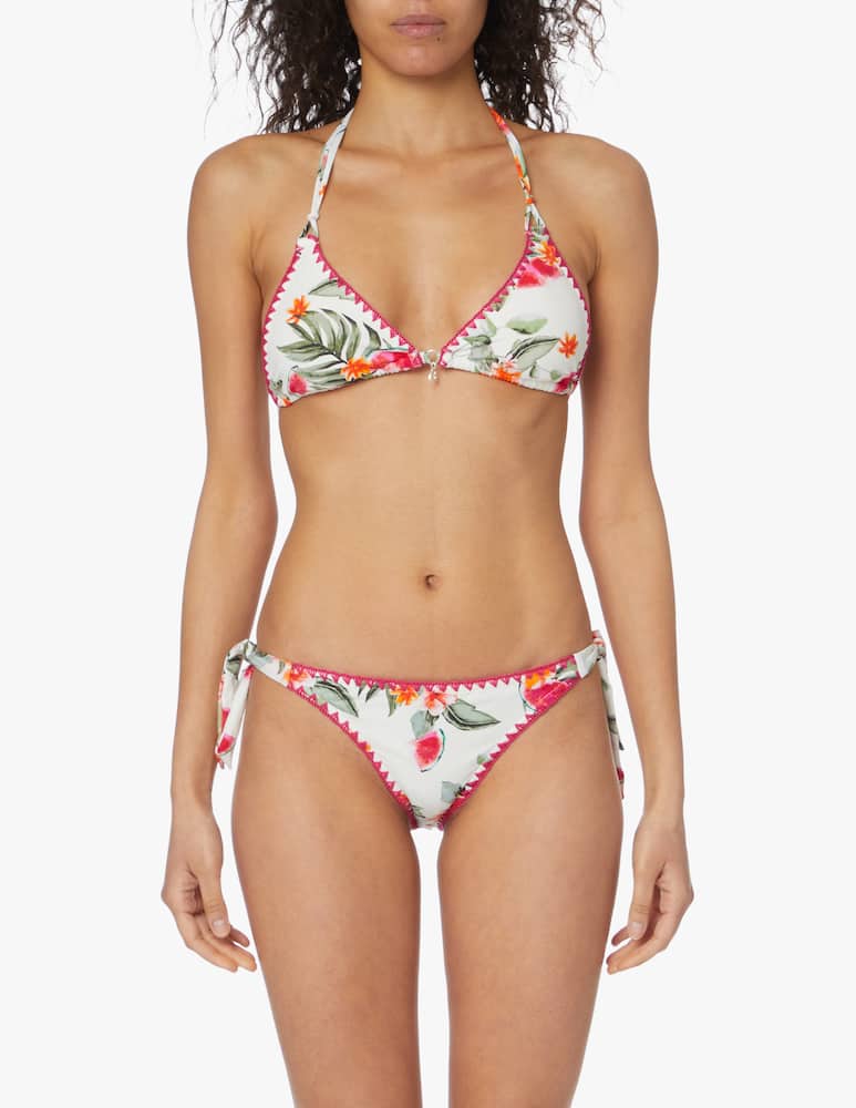rinascente Banana Moon Nuco Palmrose bikini top - multi
