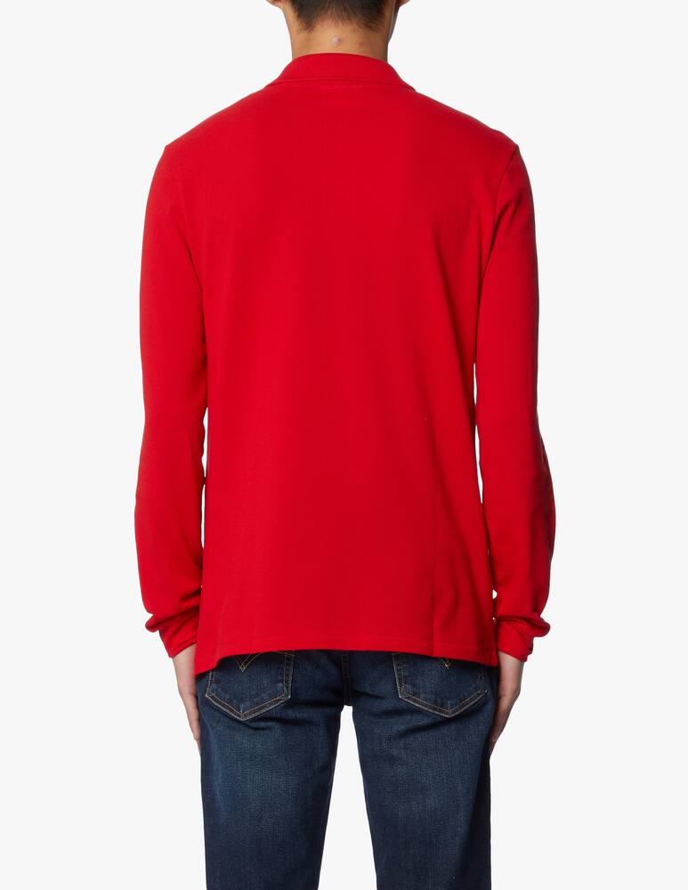 rinascente Lacoste Long sleeves polo - classic fit - red
