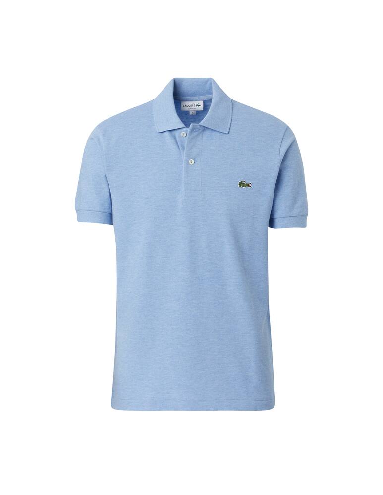 rinascente Lacoste Polo manica corta classic fit melange - azzurro