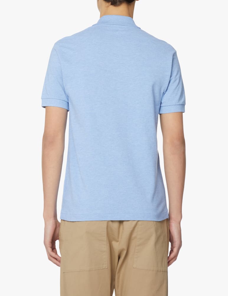 rinascente Lacoste Polo manica corta classic fit melange - azzurro
