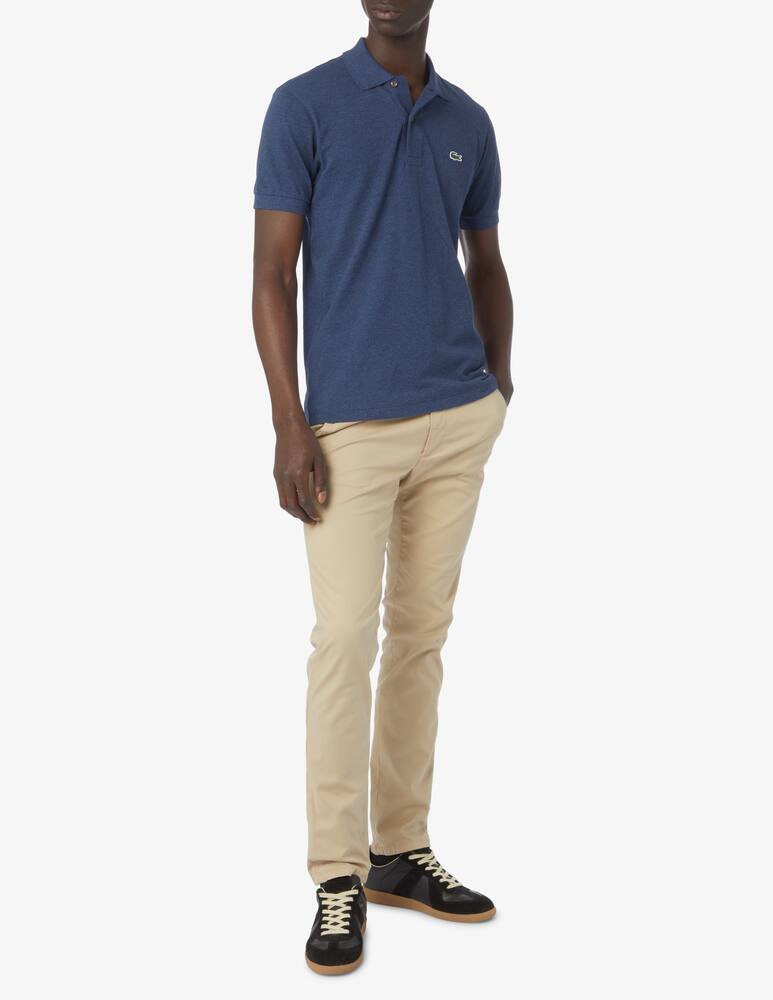 rinascente Lacoste Polo manica corta classic fit melange - Blu