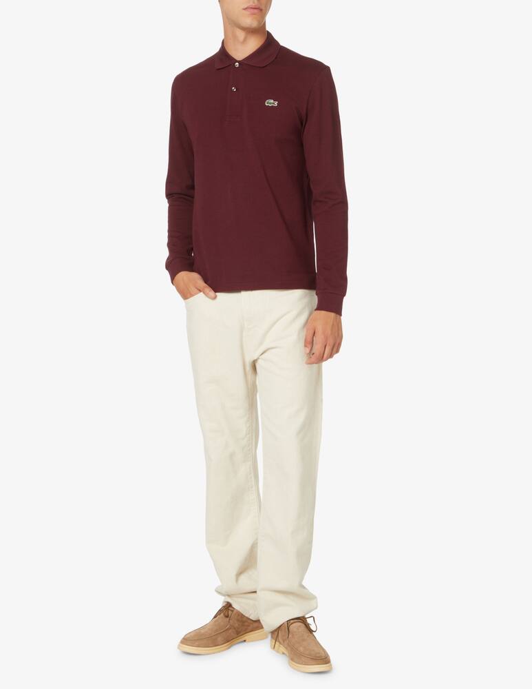 rinascente Lacoste Polo manica lunga regular fit - Rosso