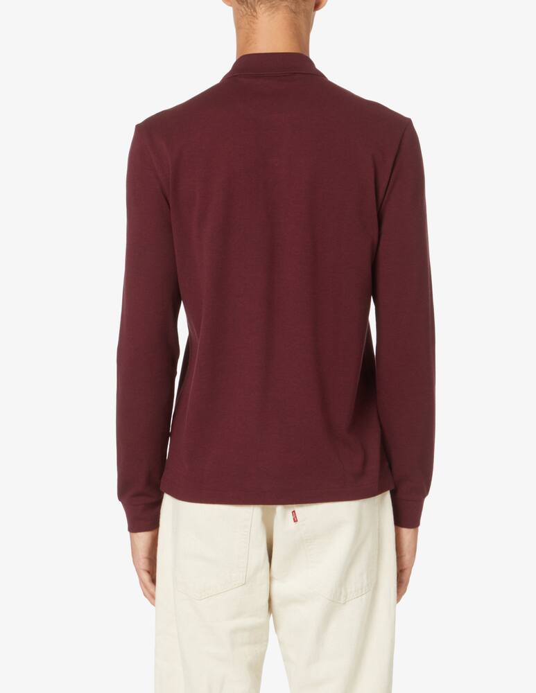 rinascente Lacoste Polo manica lunga regular fit - Rosso