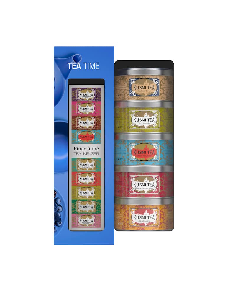 rinascente Kusmi Afternoon Teas Gift Pack With Infuser Metal Tin