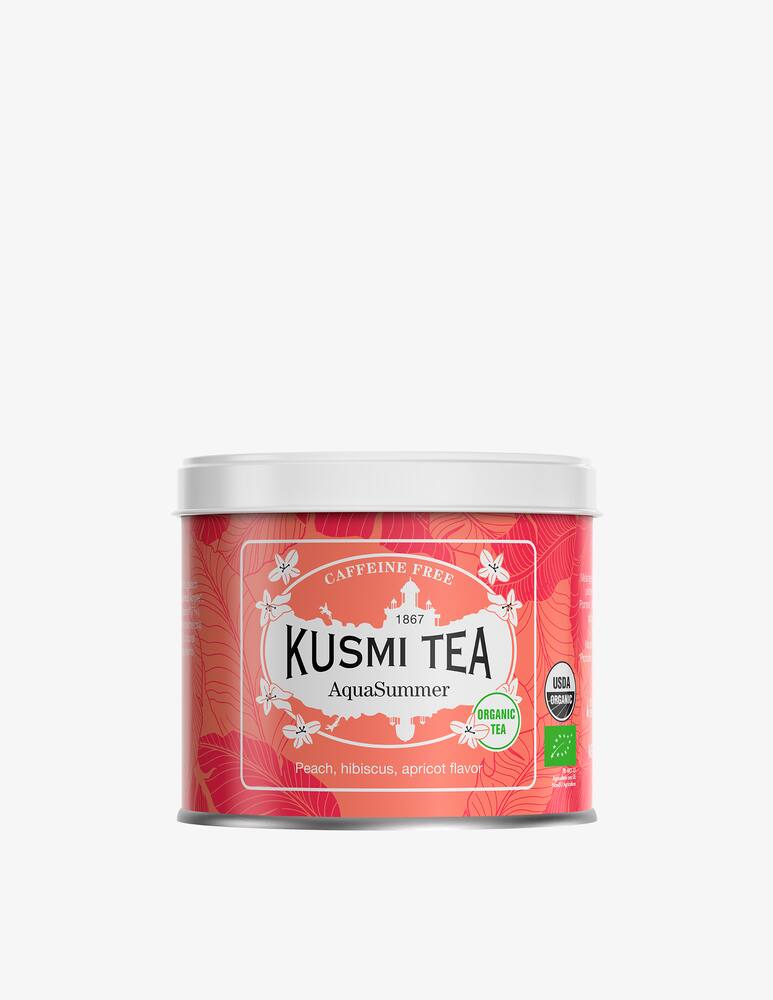 rinascente Kusmi AquaSummer Bio Scatola in metallo di té sfuso 100gr
