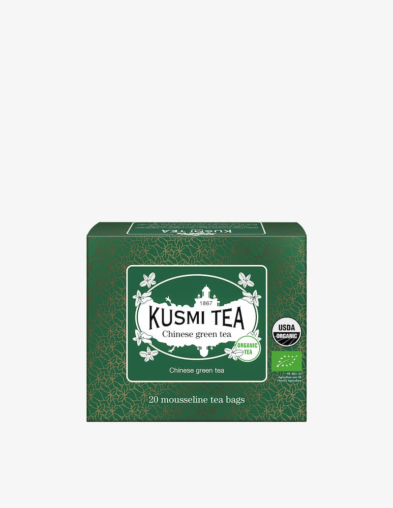 Kusmi Chinese green tea Box of 20 mousseline tea bags 1.41oz. - picture 1 Kusmi Chinese green tea Box of 20 mousseline tea bags 1.41oz. - picture 1