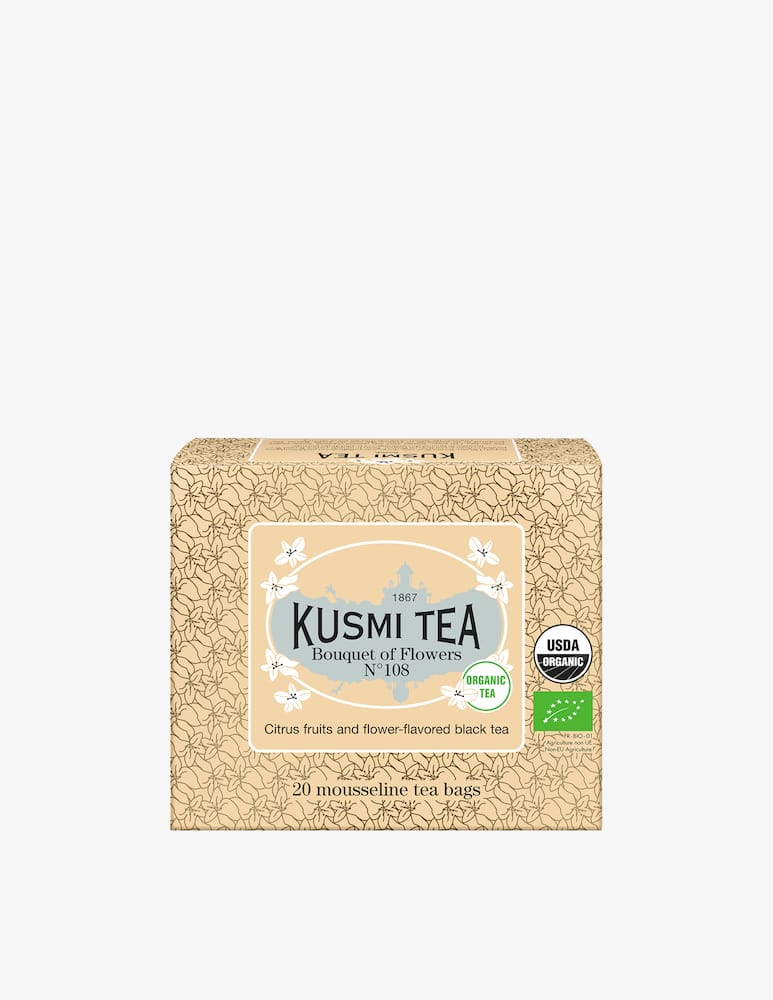 Kusmi Organic Bouquet of Flowers N°108 20 muslin teabags 1.4oz - picture 1 Kusmi Organic Bouquet of Flowers N°108 20 muslin teabags 1.4oz - picture 1