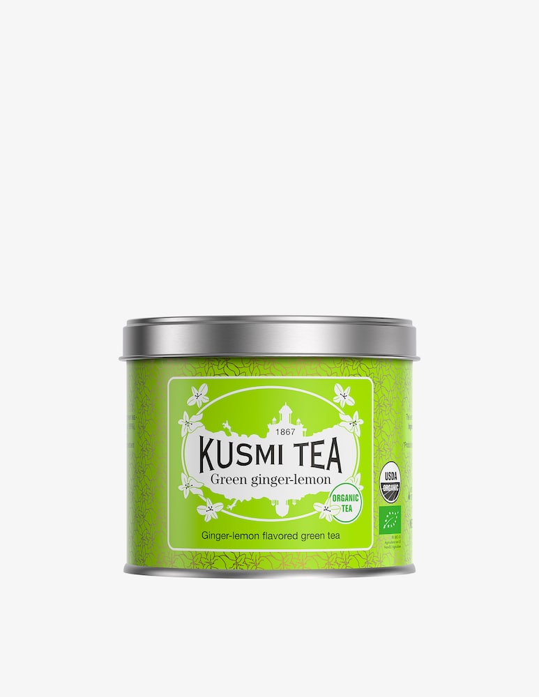 Kusmi Verde Limone Zenzero Bio Scatola in metallo té sfuso 100gr - immagine 1 Kusmi Verde Limone Zenzero Bio Scatola in metallo té sfuso 100gr - immagine 1