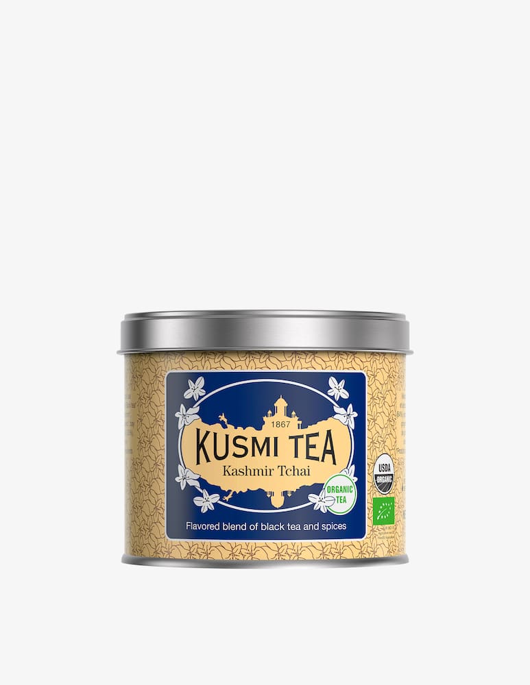 Kusmi Kashmir Tchai Bio- Scatola in metallo di té sfuso 100gr - immagine 1 Kusmi Kashmir Tchai Bio- Scatola in metallo di té sfuso 100gr - immagine 1