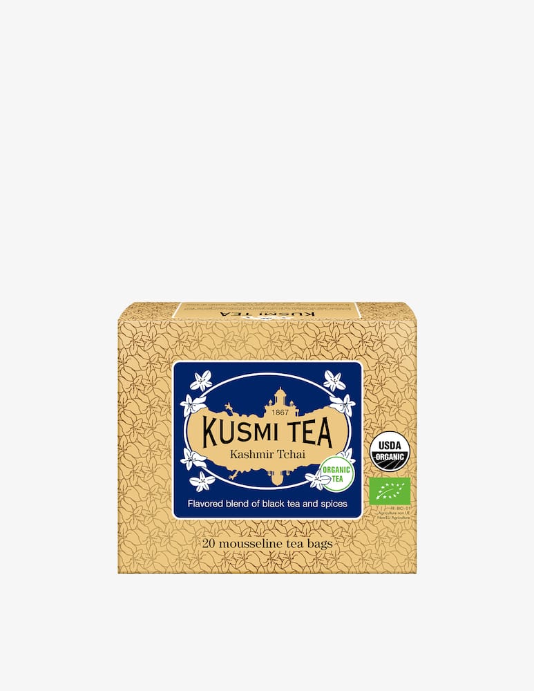 Kusmi Kashmir Tchai Bio 20 bustine in mussolina 40gr - immagine 1 Kusmi Kashmir Tchai Bio 20 bustine in mussolina 40gr - immagine 1