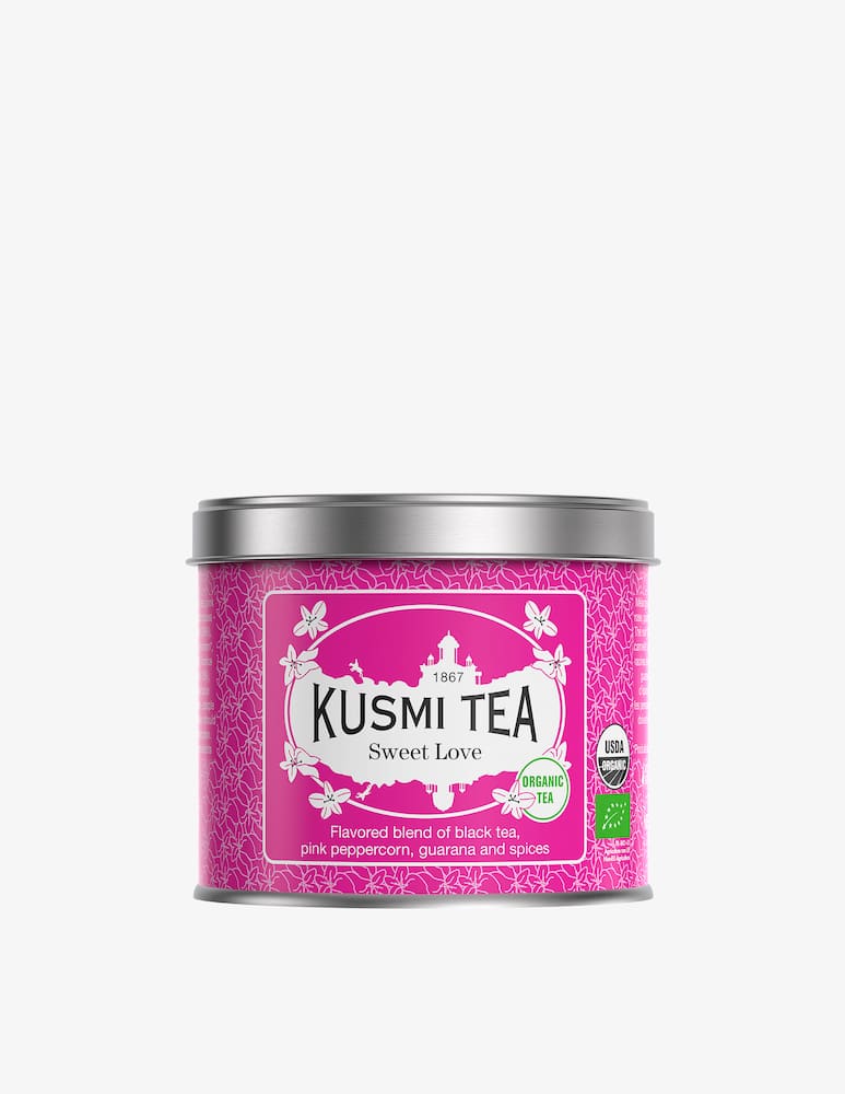 Kusmi Sweet Love Bio Scatola in metallo di té sfuso 100gr - immagine 1 Kusmi Sweet Love Bio Scatola in metallo di té sfuso 100gr - immagine 1