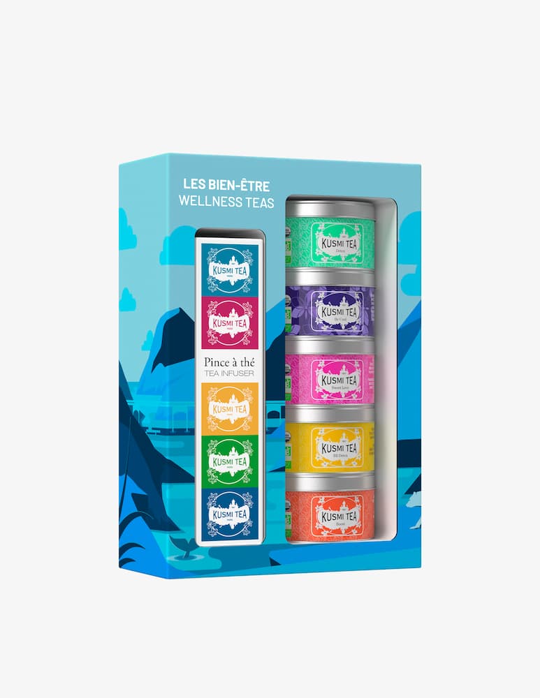 Kusmi Cofanetto Bio Di 5 Miniature Di Tè Aromatizzati E Infusi 98g - immagine 1 Kusmi Cofanetto Bio Di 5 Miniature Di Tè Aromatizzati E Infusi 98g - immagine 1
