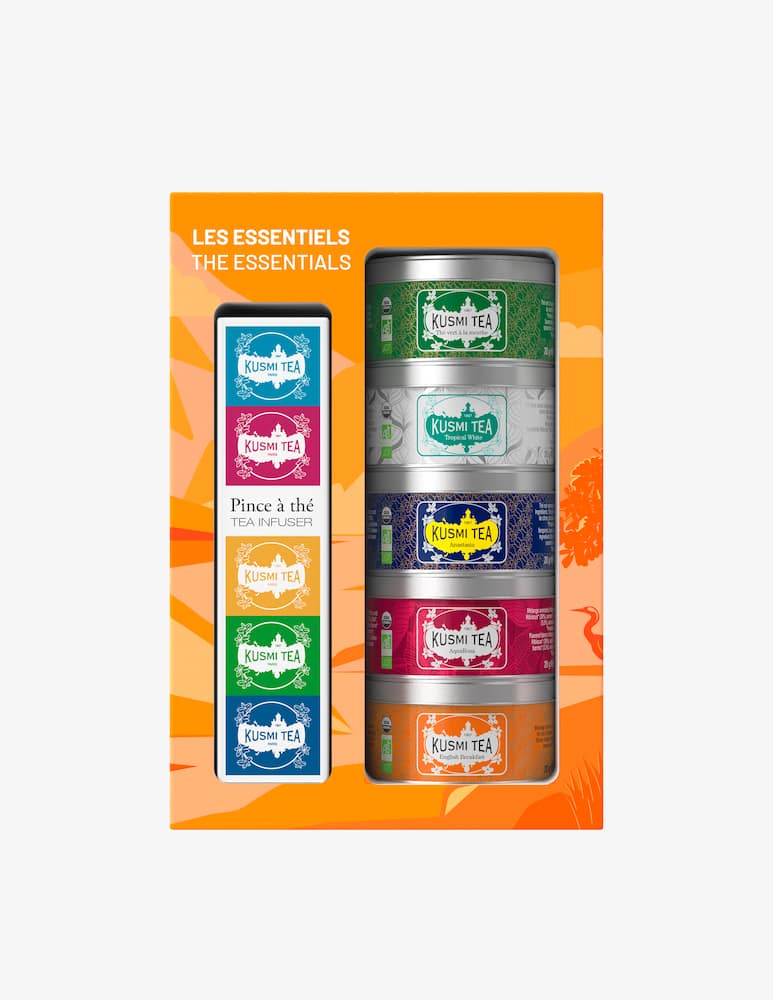 Kusmi Cofanetto The Essentials bio con infusore a pinza 100g - immagine 1 Kusmi Cofanetto The Essentials bio con infusore a pinza 100g - immagine 1