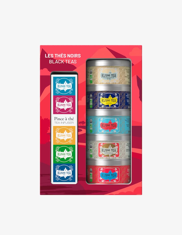 Kusmi Cofanetto Black Teas bio con infusore a pinza 100g - immagine 1 Kusmi Cofanetto Black Teas bio con infusore a pinza 100g - immagine 1