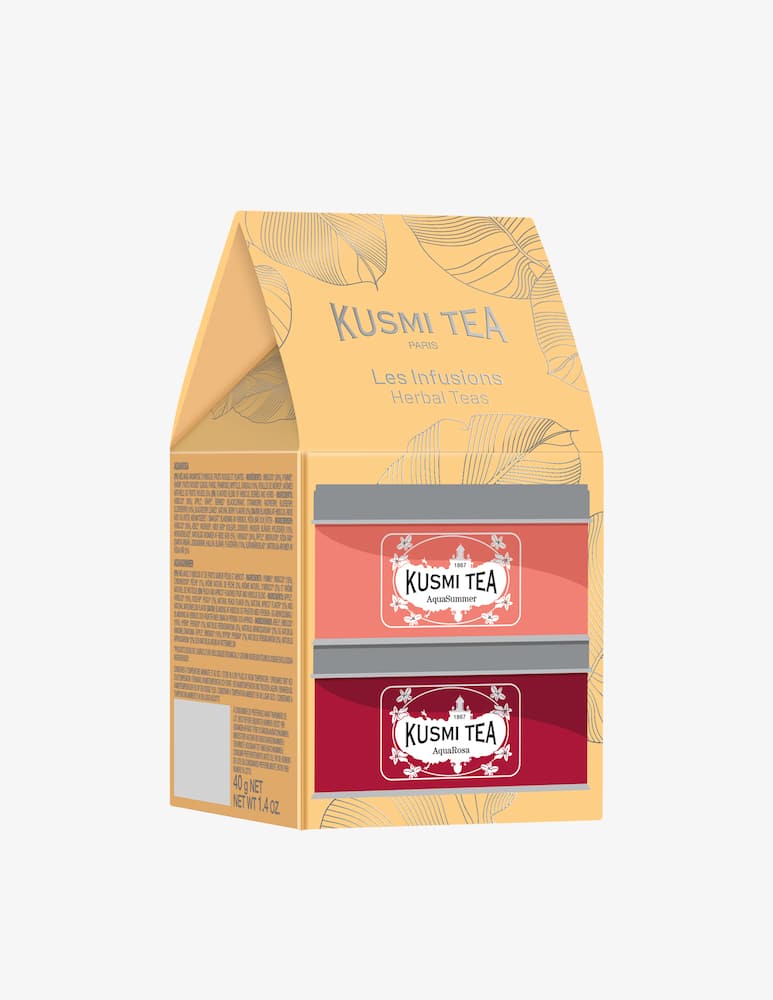 rinascente Kusmi Gift Box with 2 Organic Miniatures 40g