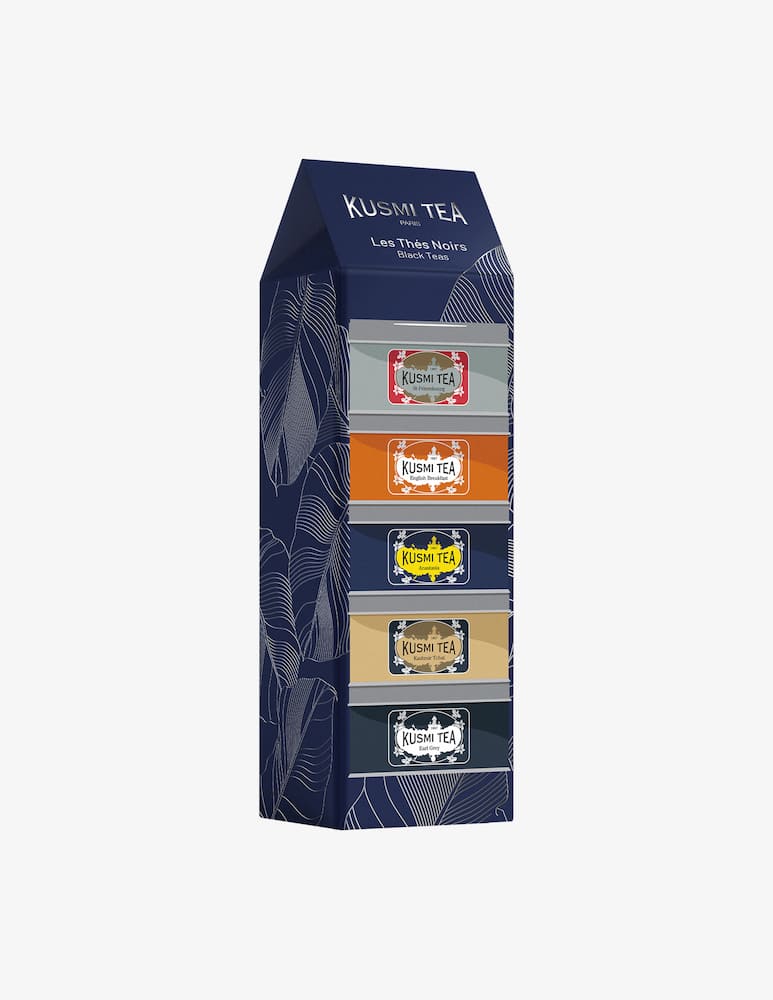 Kusmi Tè neri biologici Assortimento in latta 5pz 100g - immagine 1 Kusmi Tè neri biologici Assortimento in latta 5pz 100g - immagine 1