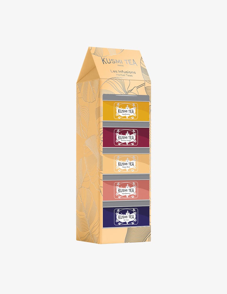 rinascente Kusmi Organic Herbal Tea Assortment in Tin 5-piece set 98g
