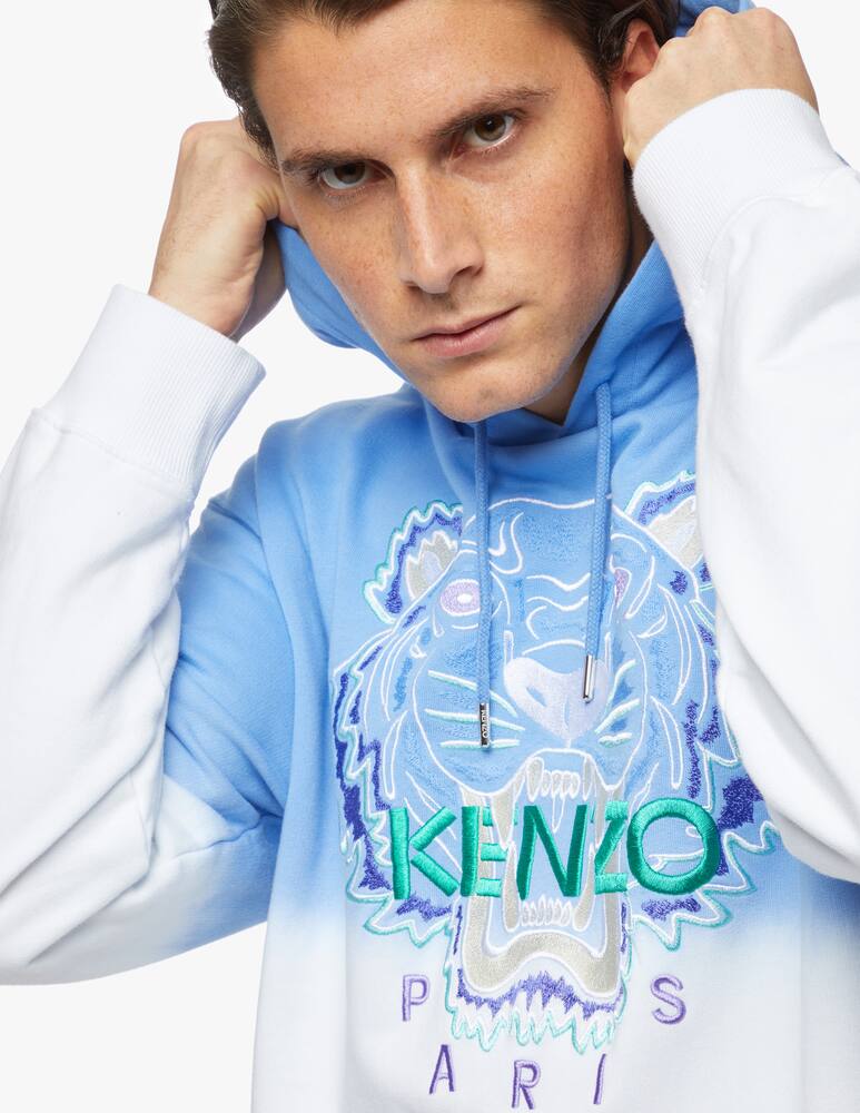 rinascente Kenzo Felpa Bicolor in Cotone - viola