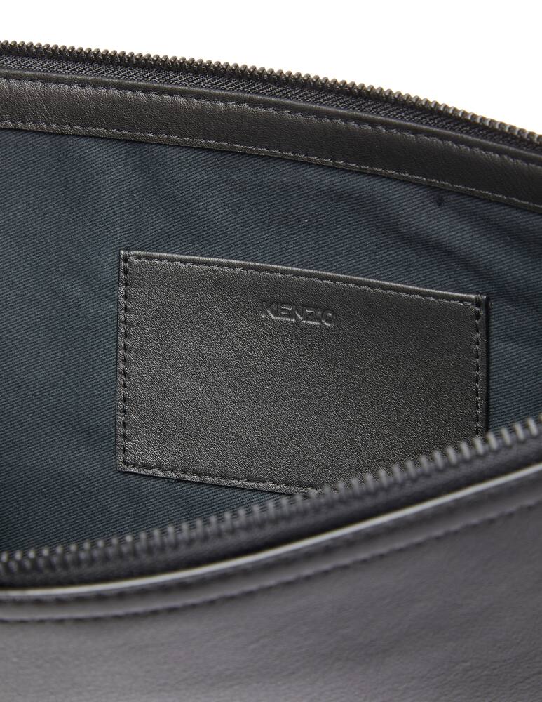 rinascente Kenzo Logo leather pouch