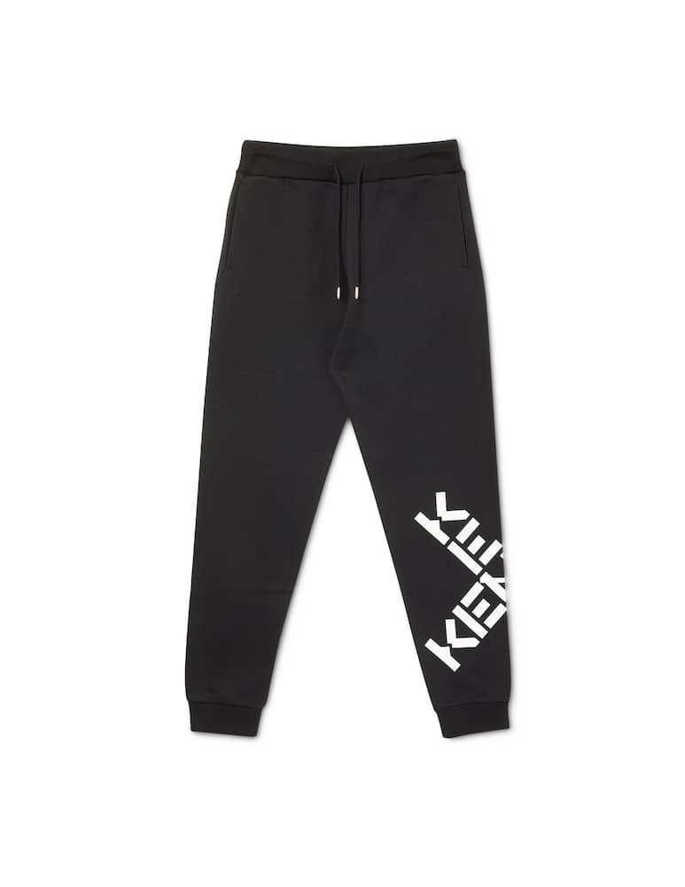 rinascente Kenzo Cotton sport sweatpants with logo - black