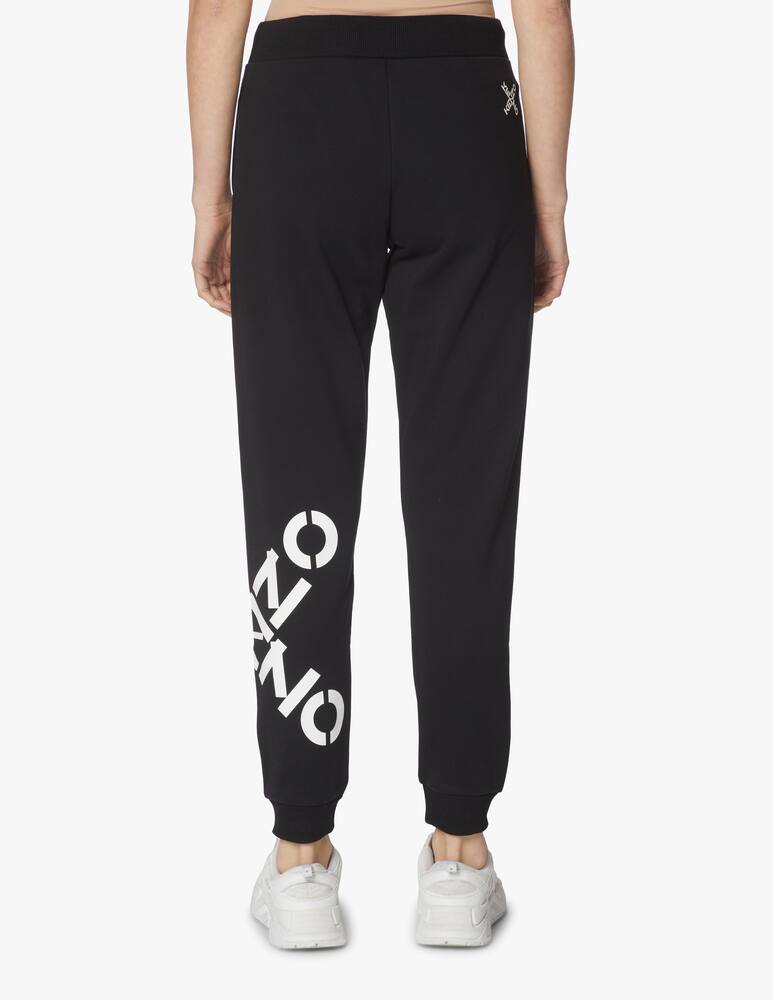 rinascente Kenzo Cotton sport sweatpants with logo - black