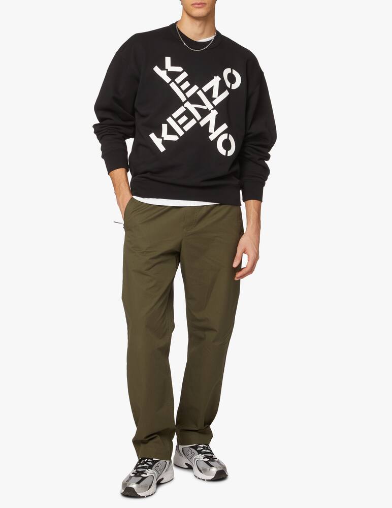 rinascente Kenzo Felpa girocollo sport over - nero