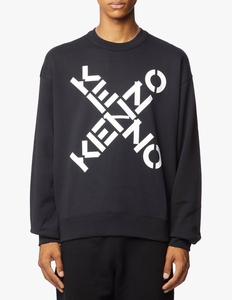rinascente Kenzo Felpa girocollo sport over - nero