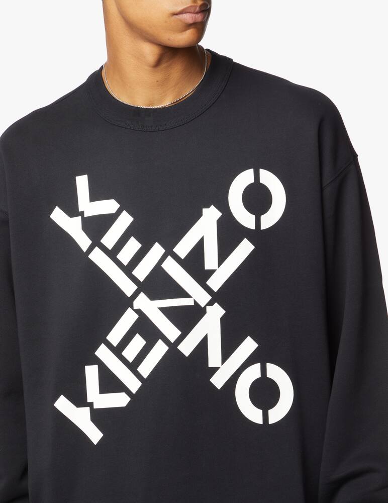 rinascente Kenzo Felpa girocollo sport over - nero