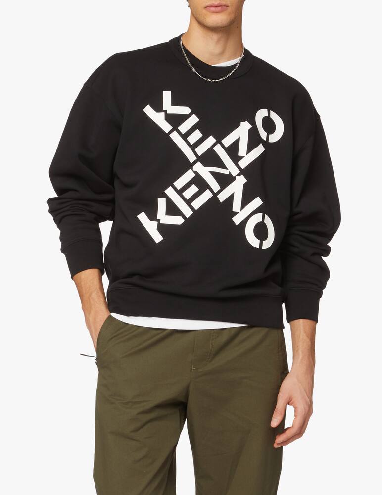 rinascente Kenzo Felpa girocollo sport over - nero