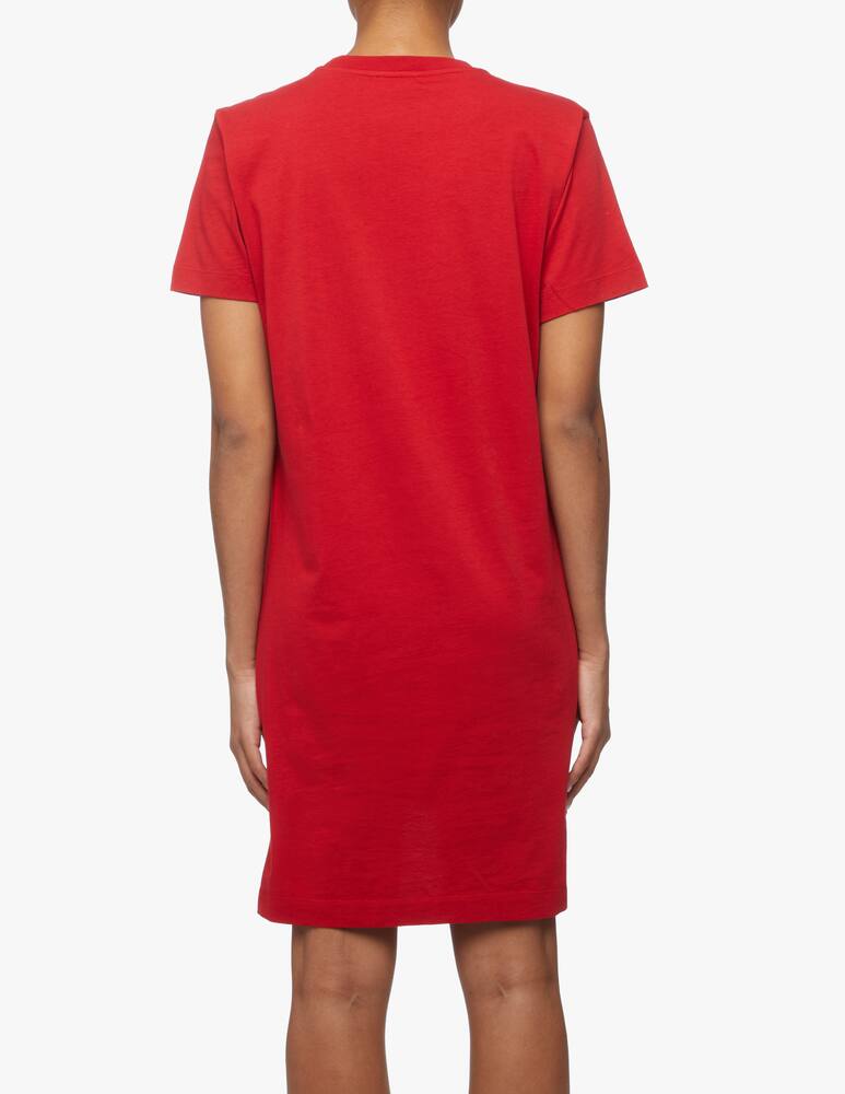 rinascente Kenzo Tiger logo cotton mini dress - red